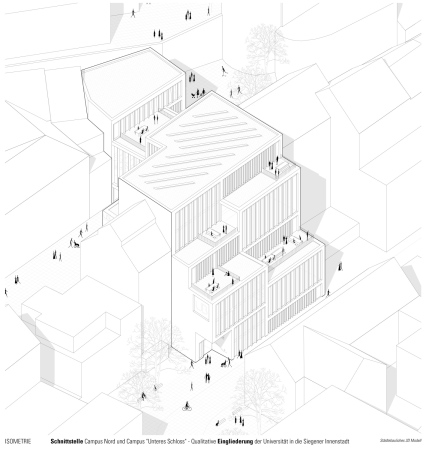 2. Preis: Gernot Schulz : Architektur / w-hp Beratende Ingenieure (Kln / Stuttgart), Isometrie