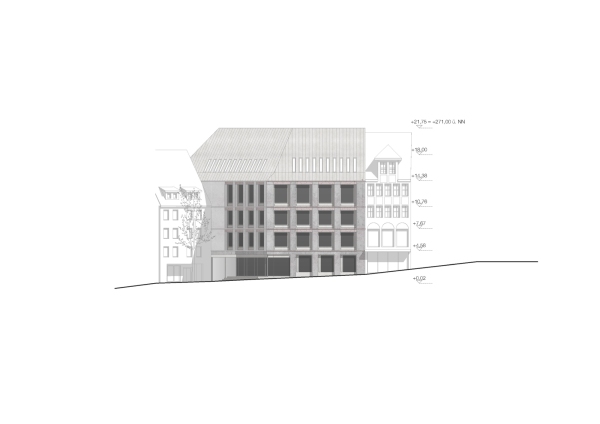1. Preis: DMSW Architekten / MOZIA / HEG Beratende Ingenieure (Berlin), Ansicht Klner Strae