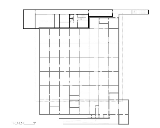 Grundriss Untergeschoss mit dem Notspital