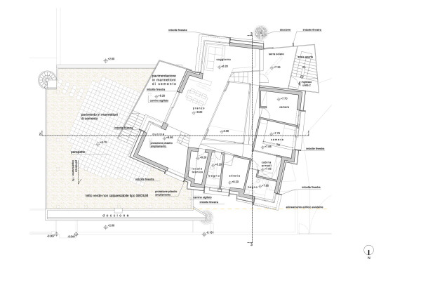 Grundriss Erweiterung im Obergeschoss