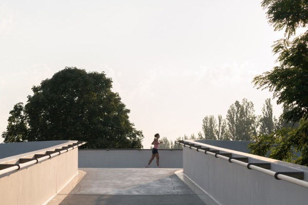 Fu�g�ngerbr�cke in Prag