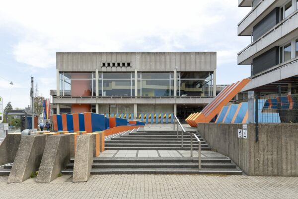 Stadtikonografie, Kreishaus des Ennepe-Ruhr-Kreises, Schwelm, 1969-1972, Knstler: Otto Herbert Hajek, Architektur: Gnter Laskowski, Wolfgang Thenhaus, Klaus Kafka