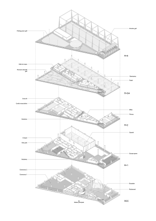 Axonometrie Raumprogramm