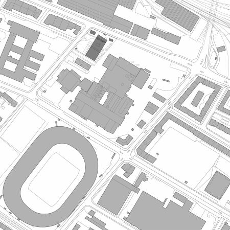 1. Preis: Adrian Streich Architekten (Zrich). Lageplan