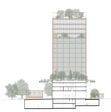 1. Preis: Adrian Streich Architekten (Zrich). Querschnitt