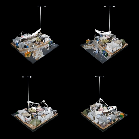 1:10-Modell des Tahrir-Platz (Arabischer Frhling) 20112013 in Kairo gebaut fr die Ausstellung Protest/Architektur von den Studierenden Tanushree Arya, Billur Duru, Sayali Khadse und Annet Thomas, Hochschule fr Technik Stuttgart, betreut von Andreas Kretzer (Lehrauftrag)
