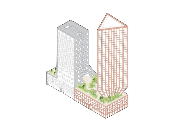 Wohnhochhaus in Rotterdam von Barcode Architects