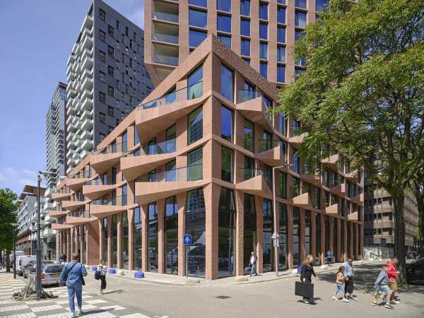 Wohnhochhaus in Rotterdam von Barcode Architects