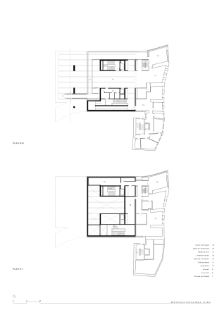 Grundriss 1. Untergeschoss und Erdgeschoss
