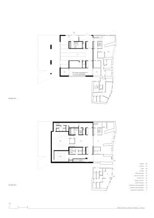 Grundriss 2. und 3. Untergeschoss