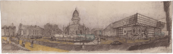 Werner Rsler, Akademie der Knste am Platz der Akademie, Entwurf, 1980