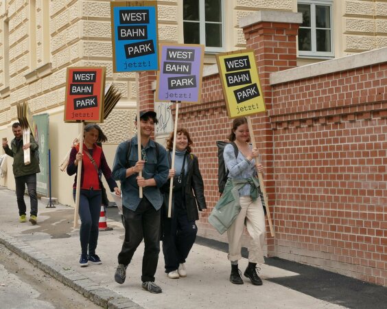 Die Initiative Westbahnpark.jetzt setzt sich fr die Entstehung des gleichnamigen Parks im 15. Bezirk ein. Geplant sind Workshops und ein Festzug.