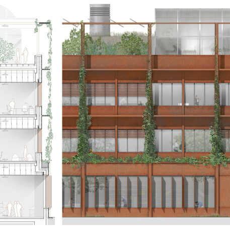 2. Preis: gmp Architekten von Gerkan � Marg und Partner (Hamburg); Schnitte