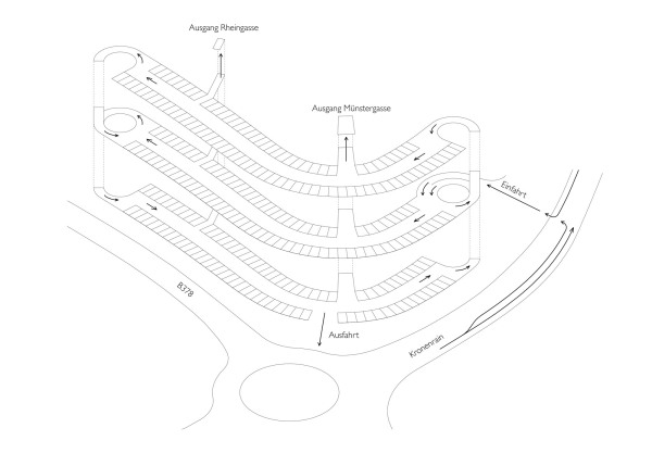 Parkhaus Erschlie�ung