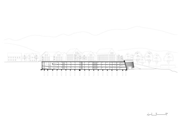 Längsschnitt Parkhaus