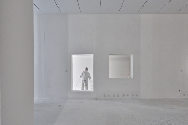 Eine besondere Oberflchenbeschichtung sorgt dafr, dass diese von kleinsten Staubpartikeln gereinigt werden kann. (Aufnahme Sommer 2022)