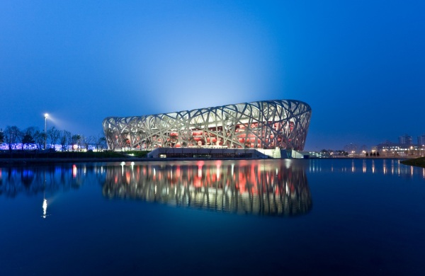 Nationalstadion, Peking, China, 2008, Architektur: Herzog & de Meuron