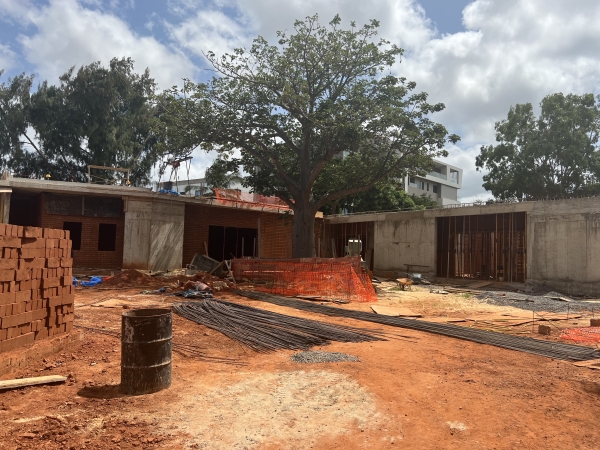 Beim Besuch im November waren gerade die Decken ausgeschalt worden.