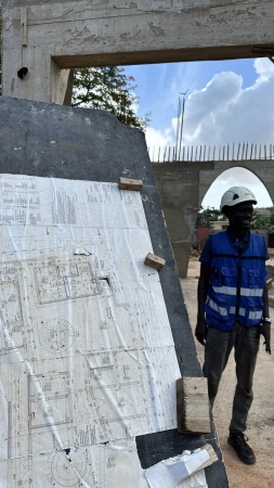 Baustellenbesuch beim Goethe-Institut in Dakar