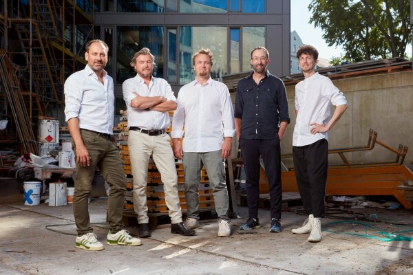 Die Partner von GRAFT, v.l.n.r.: Thomas Willemeit, Lars Krckeberg, Sven Fuchs, Wolfram Putz, Georg Schmidthals