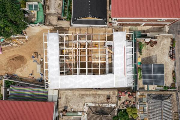 W�hrend des Umbaus