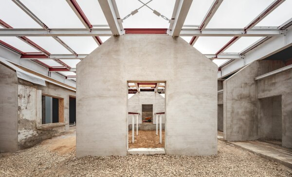 W�hrend des Umbaus