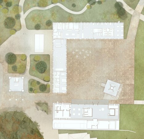 Lage und Grundriss SMK Thy