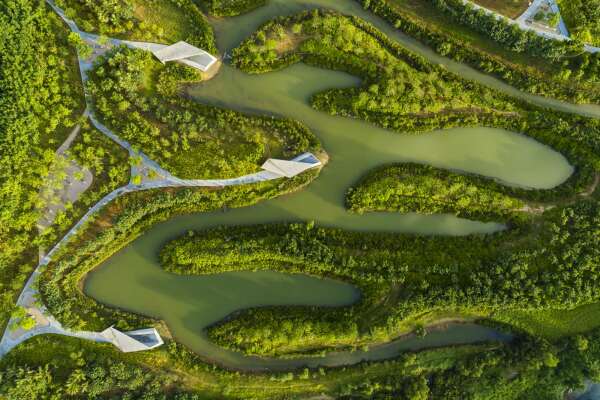 Sanya Mangrove Park in der Provinz Hainan, China, 2018