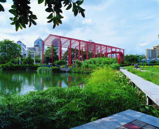 Zhongshan Shipyard Park in der Provinz Guandong, China, 2011