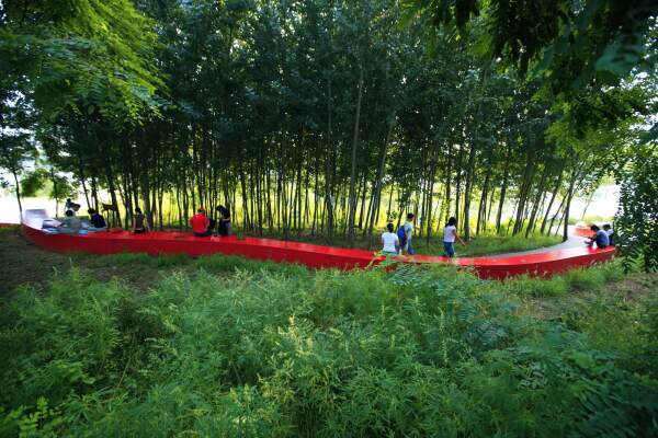 Red Ribbon Park in Qinhuangdao, Provinz Hebei, China, 2008