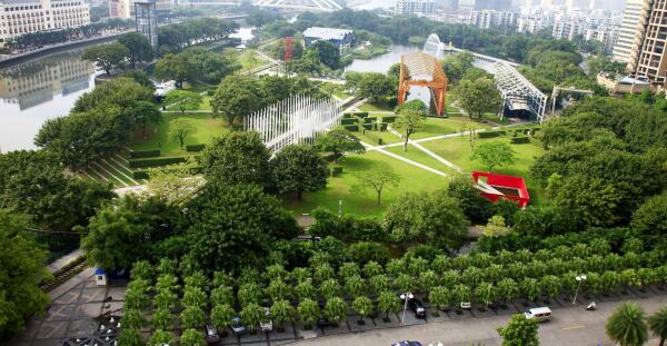 Zhongshan Shipyard Park in der Provinz Guandong, China, 2011