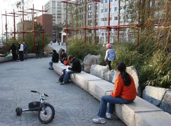 Chinatown Park in Boston, USA, 2007