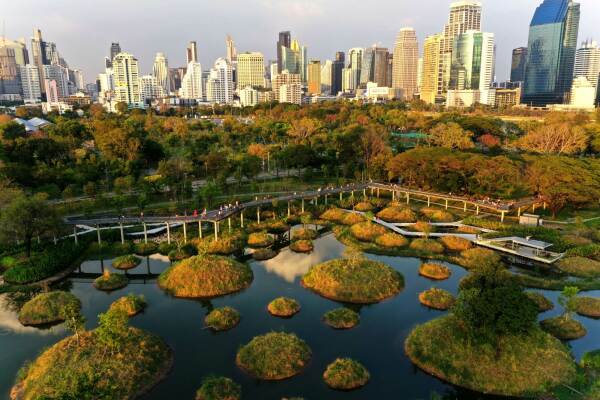 Benjakitti Forest Park in Bangkok, Thailand, 2022