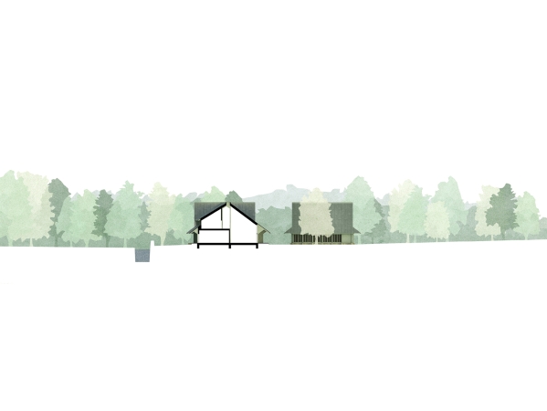 Schnitt und Ansicht Sden