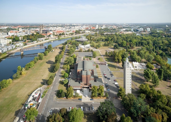 Luftaufnahme mit Blick Richtung Norden, 2020
