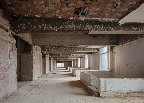 Im Foyer seitlich des Groen Saals nach Beginn der Bauarbeiten, 2021