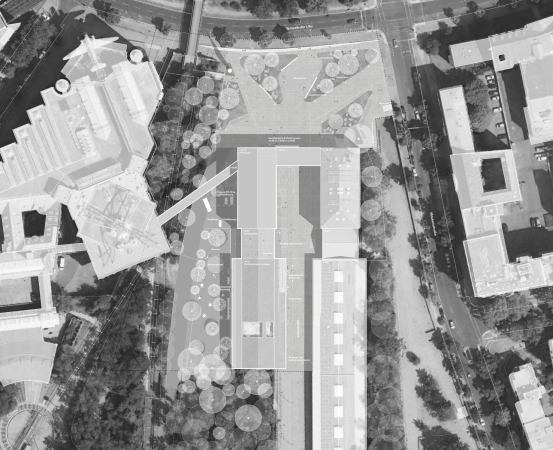 3. Preis: :mlzd (Berlin) mit uniola Landschaftsarchitektur Stadtplanung (Berlin) � Lageplan