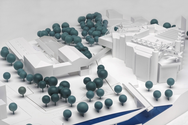 3. Preis: :mlzd (Berlin) mit uniola Landschaftsarchitektur Stadtplanung (Berlin) � Modellfoto