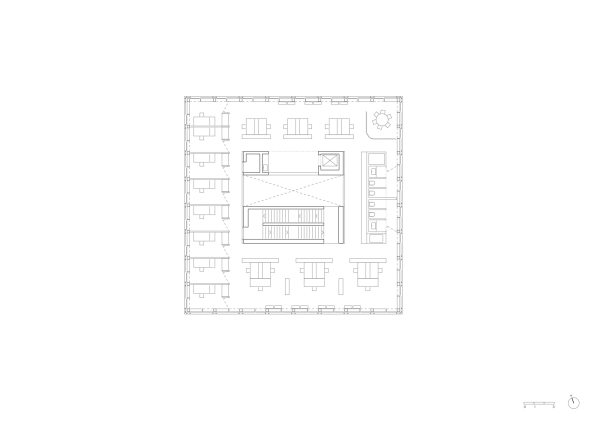 Grundriss 1. Obergeschoss (Variante mit Einzelb�ros)