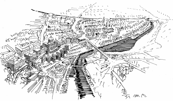 Bundeshauserweiterung von Mario Botta fr Bern (1991-1993)