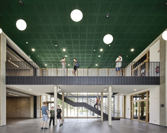 Publikumspreis 3. Platz: Erweiterung Gymnasium Lohne  Neubau eines Oberstufenhauses von htarchitektur Henrike Thiemann Architektin
