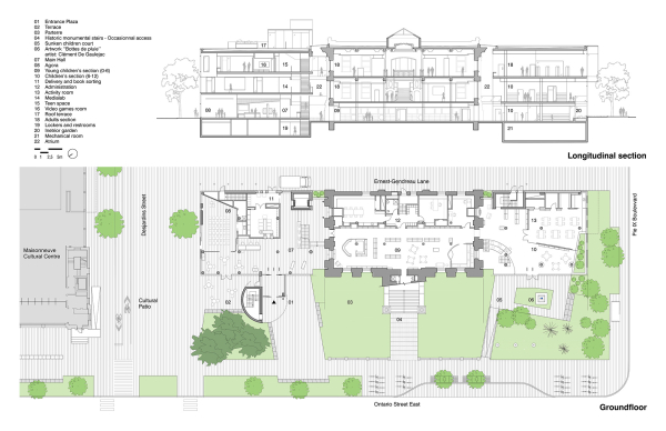Bibliothekserweiterung in Montreal von EVOQ