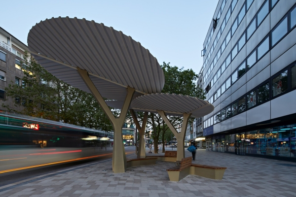 Haltestelle in Offenbach von Just Architekten