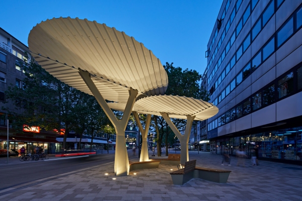 Haltestelle in Offenbach von Just Architekten