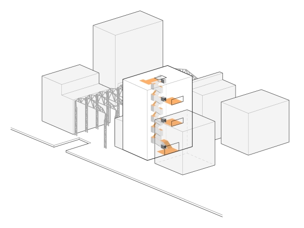 Konzeptzeichnung Gemeinschaftszonen