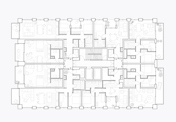 Grundriss 4. Obergeschoss