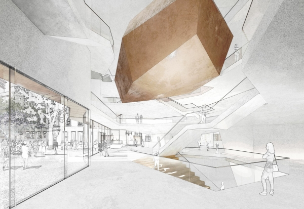 1. Preis: h4a Gessert + Randecker Architekten (Stuttgart); Visualisierung