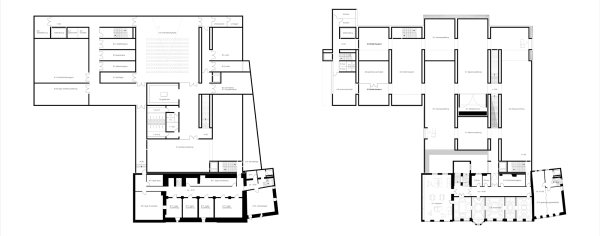 Anerkennung: Burger Rudacs Architekten (M�nchen); Grundriss UG und EG