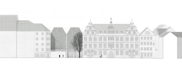 Anerkennung: Burger Rudacs Architekten (M�nchen); Ansicht Liebfrauenplatz