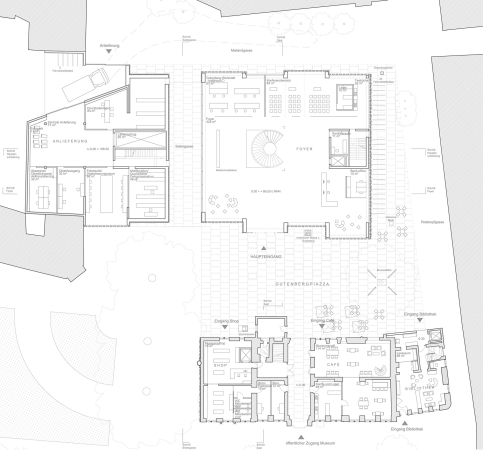 3. Preis: wulf architekten (Stuttgart); Grundriss EG